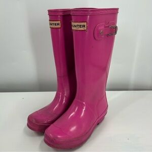 Hunter Fuchsia Waterproof Boots